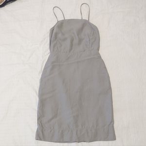 Aritzia Wilfred Aveline linen-blend dress in grey